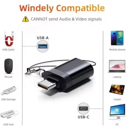 USB 3.0 to USB-C OTG Adapter – Type-C Male to USB 3.0 Female Converter for PC, Laptop, Mac & Xiaomi Smartphones