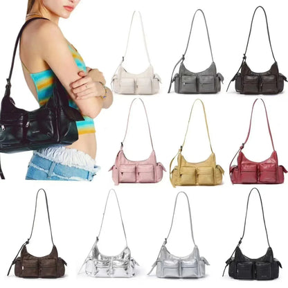 SAMO ONDOH South Korean Shoulder Bag — Hong Eun-Chae & Song Yuqi Inspired Motorcycle Underarm Bag