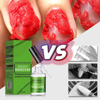 MAFANAILS 15ml Magic Nail Gel Remover — Fast-Acting UV Gel & Semi-Permanent Polish Remover, Nail Varnish & Glue Cleaner