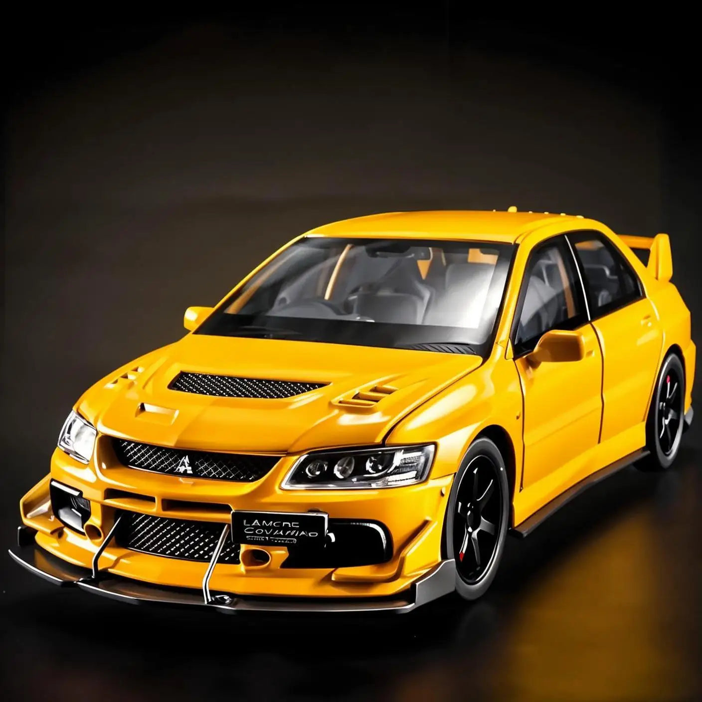 JDM 1:32 Mitsubishi Lancer Evolution IX — Diecast Metal Alloy Racing Car Model with Sound & Light, Right Rudder Gift