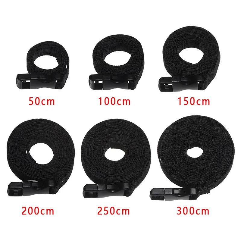 Durable Nylon Cargo Tie Down Strap - Travel Luggage Lash Belt with Cam Buckle for Camping