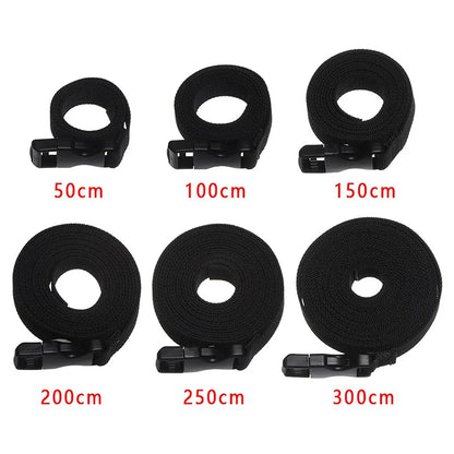 Durable Nylon Cargo Tie Down Strap - Travel Luggage Lash Belt with Cam Buckle for Camping