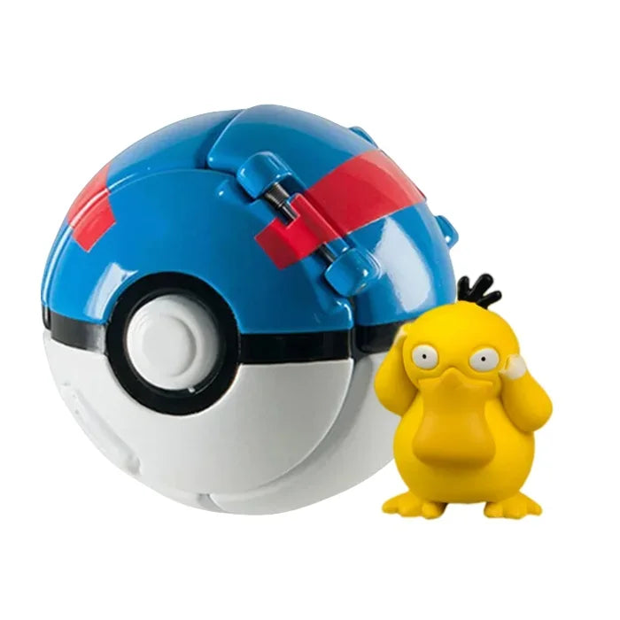 Pokemon Pokeball Figurine — Anime Action Figures including Pikachu & Charizard, Kids Collectible Toy Gift