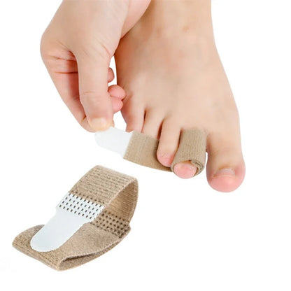 Toe & Finger Straightener Tape – Hammer Toe, Hallux Valgus Corrector Bandage with Separator Splint Wraps, Foot Care Supply
