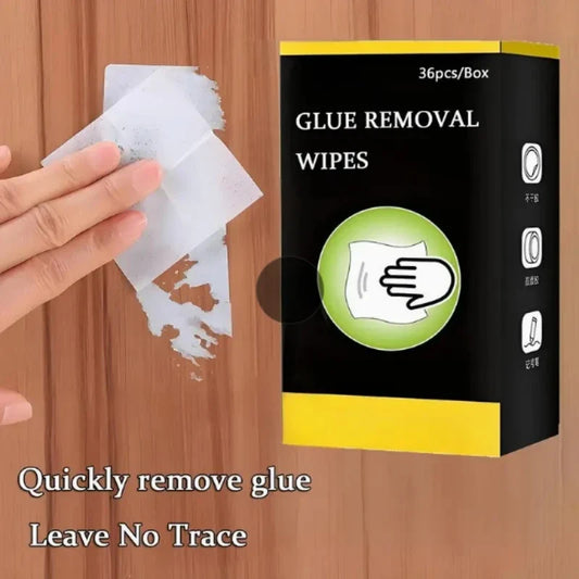 Adhesive Remover Wet Wipes - Cleaner for Glue, Tape, Labels & Marker Residue