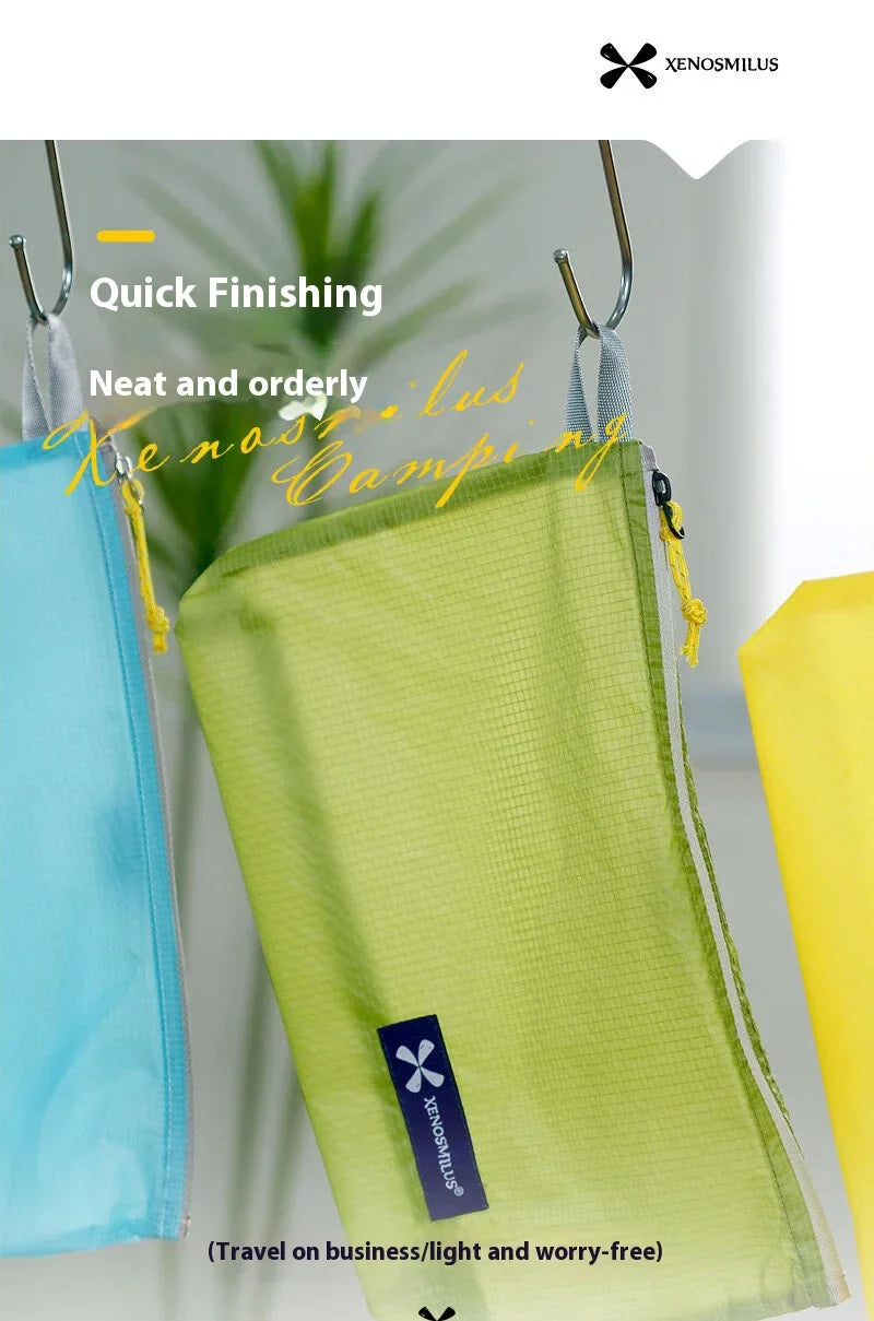 XENOSMILUS Travel Organizer Bag — Waterproof Clothes, Passport & Toiletry Holder with Large Capacity for Cards and IDs