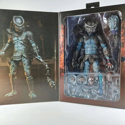 NECA Shaman Ahab Ultimate Scout Warrior Action Figure – Lost Battle Feral Jungle Hunter Predator Collector Toy