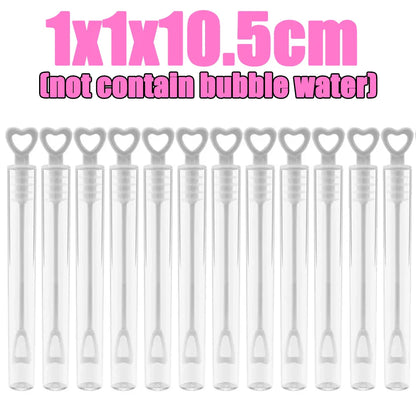 10/100 Mini Love Heart Bubble Soap Bottles - Wedding & Party Favors, Kids Toys, Birthday Decorations