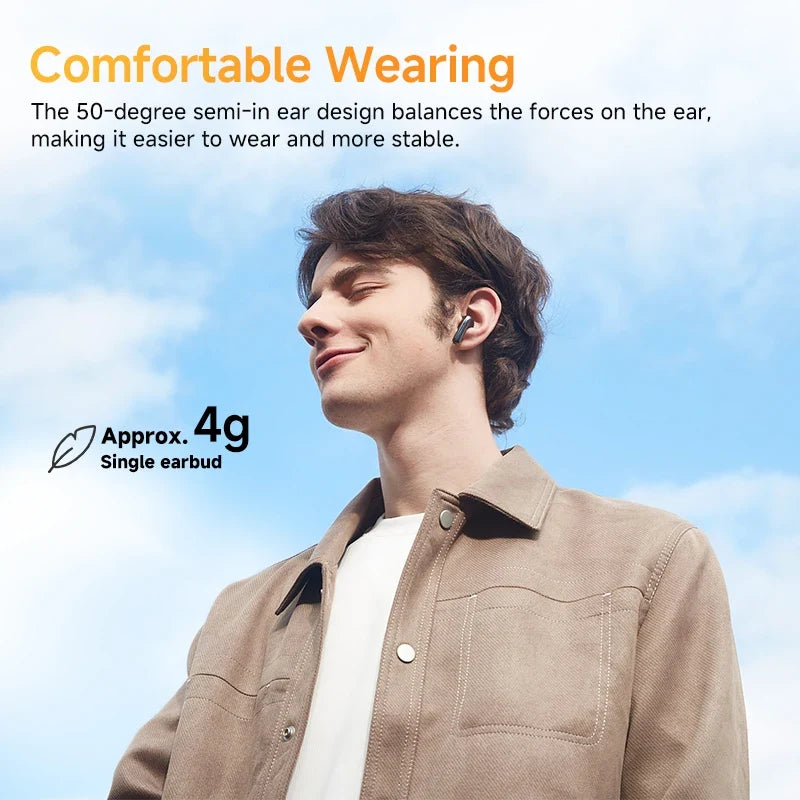 QCY HT10 AilyBuds Pro+ ANC Earbuds - Bluetooth 5.3 Wireless Hi-Res LDAC Earphones with AI Call & Multipoint Connection