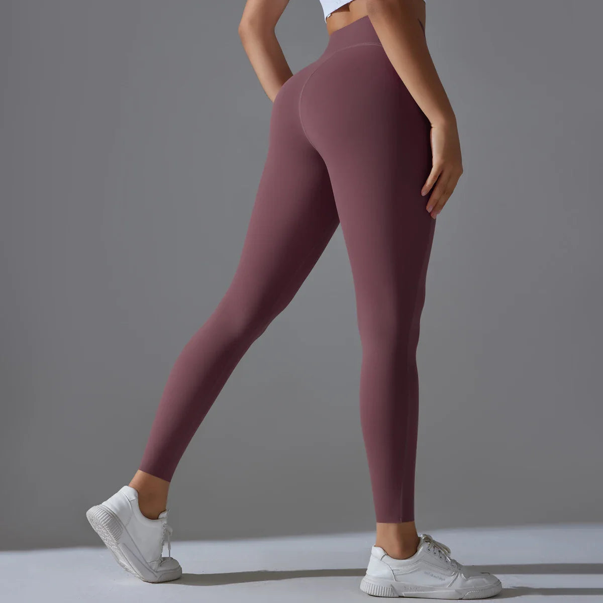 High Waist Yoga Leggings – Tummy Control, Squat-Proof Slimming Booty Pants for Running, Cycling, and Gym Workouts