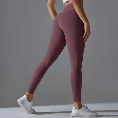 High Waist Yoga Leggings – Tummy Control, Squat-Proof Slimming Booty Pants for Running, Cycling, and Gym Workouts