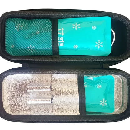 Electronic Display Insulin Cooler Bag – Portable Insulated Travel Case for Diabetics, Temperature Control Medicine Storage Box (No Ice Pack Needed)
