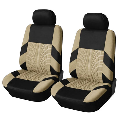 Brand Embroidery Universal Car Seat Cover Set with Organizer – Premium Interior Protection for Golf 4, Citroen C4, IZH 2126, Hyundai i20 & Honda Models