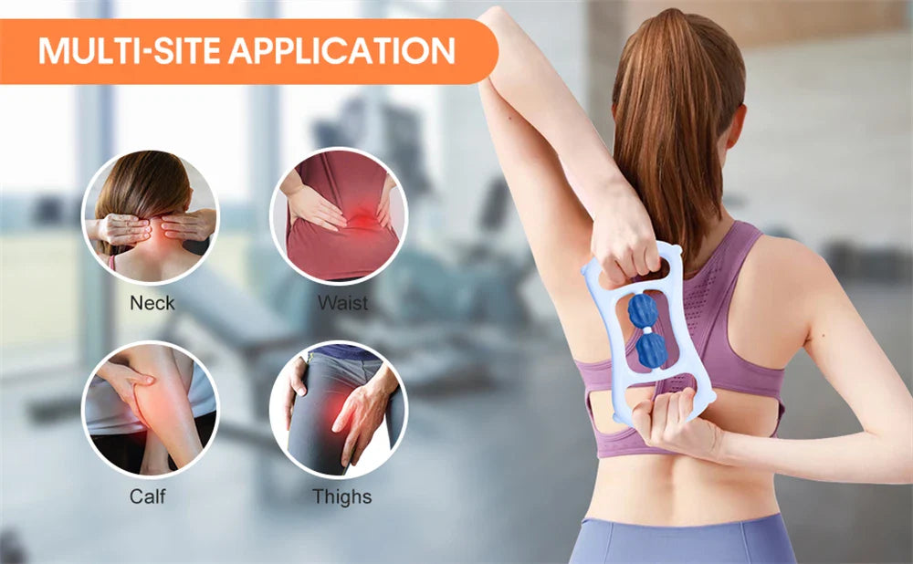 Portable Round Massager Roller – Waist, Abdominal & Leg Clip Tool for Cellulite, Stovepipe & Meridian Massage