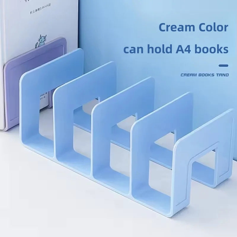 Multi-Function Bookshelf & Bookend Organizer – Desk Stand for Books, Magazines, CDs, Files, School & Office Supplies
