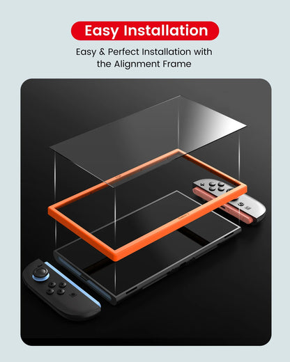 Tempered Glass Screen Protector for Nintendo Switch 2 (2025) — Ultra Clear 9H Hardness, Anti-Fingerprint, NS2 Protective Film