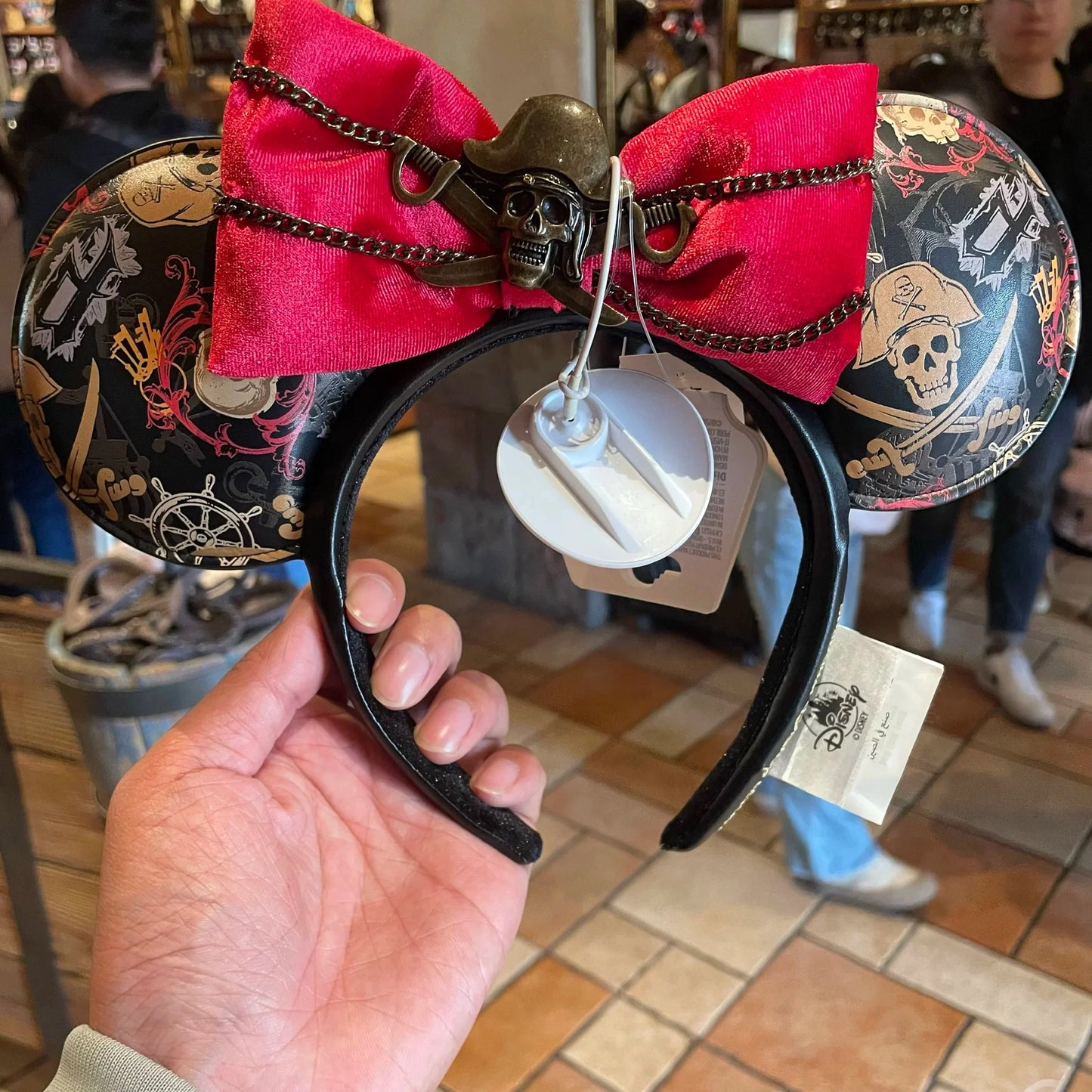 Disney Pirates of the Caribbean Minnie Headband – Shanghai Disneyland Pirate Series Hair Accessory
