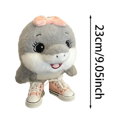 Tungtungtung Italian Brainrot Shark Plush Doll – Soft Anime Plushie Stuffed Pillow Toy
