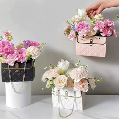 Flower Box Rose Packaging – Portable Gift Box for Valentine’s Day, Birthday, Party, Candy & Cake Wrapping