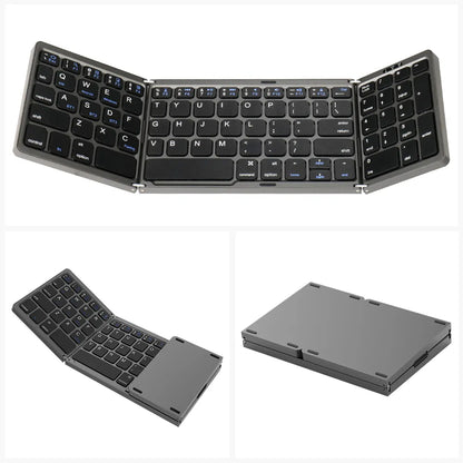 Mini Portable Folding Keyboard | Thin Wireless BT Number Keypad | Compatible with Mac Windows Laptop Tablet | Light-Handy Bluetooth-compatible