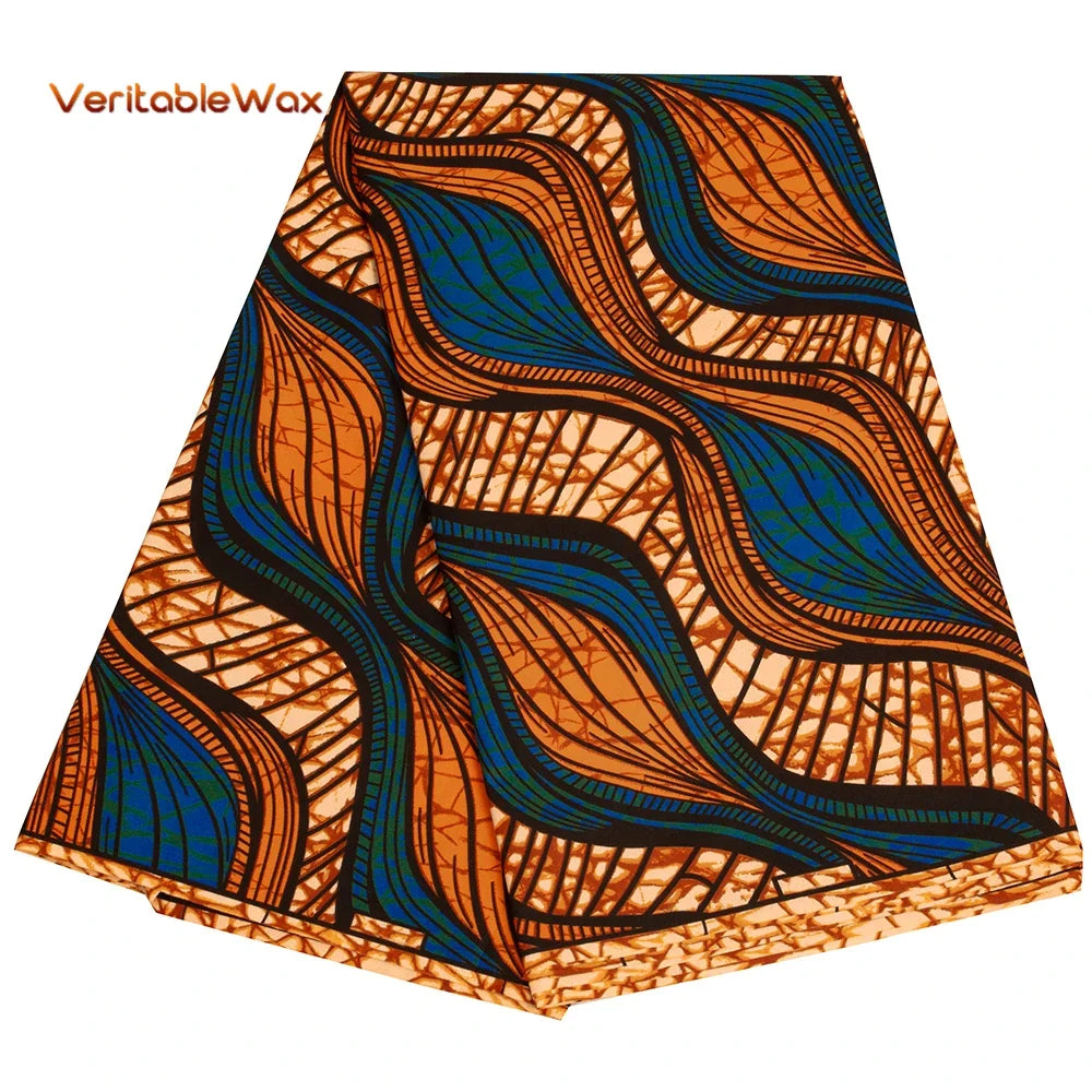 African Ankara Wax Print Fabric - Retro Double Print Patchwork Sewing Material for DIY Clothing
