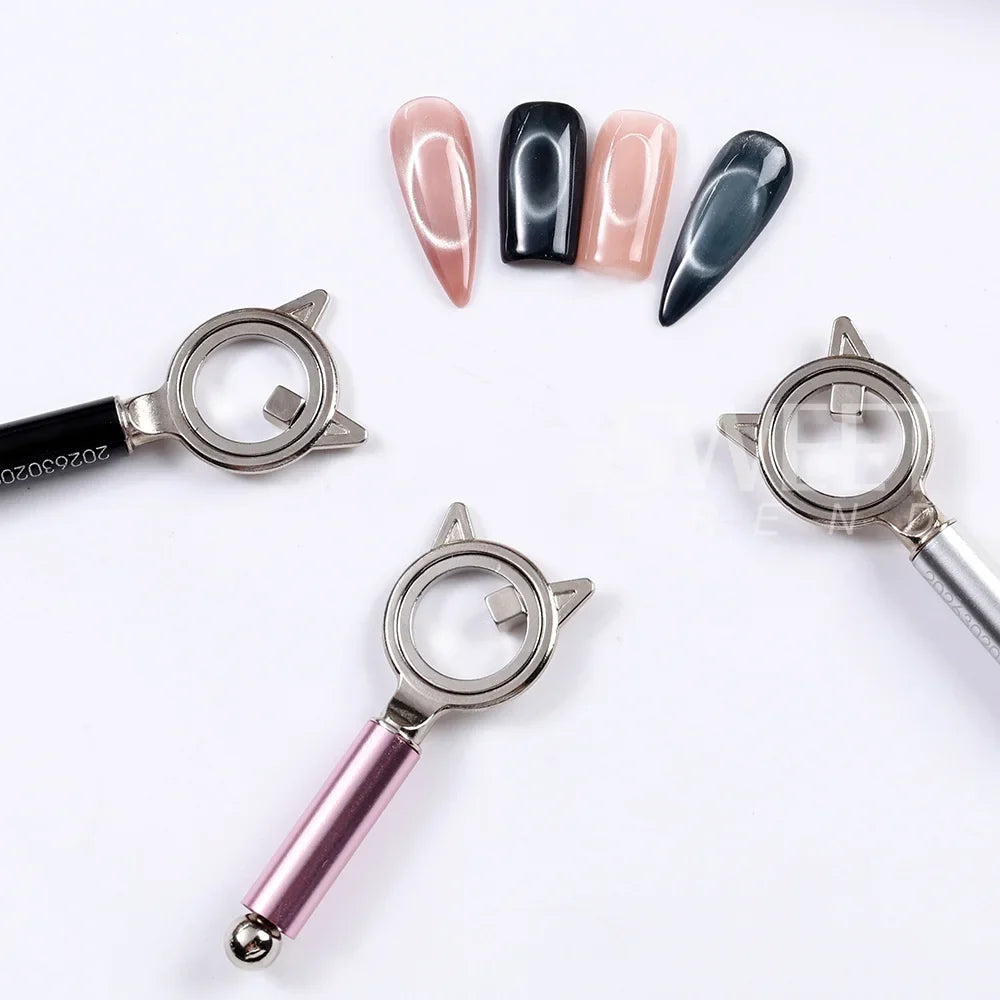 Cat Eye Nail Art Magnetic Tool Set - Halo Cat Eye Nail Design Magnet for DIY Manicure and Home Nail Art