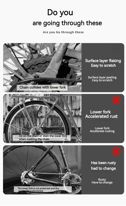 ENLEE Bicycle Frame Protection Sticker – Removable Anti-Scratch Tape for MTB Down Tube, Cycling Accessories