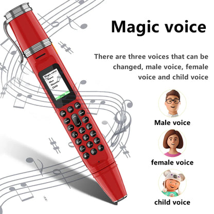 SERVO BM111 3-in-1 Magic Voice Pen Phone – Portable Dual SIM Mobile, Bluetooth Dial Recorder, and Original Telephone Device