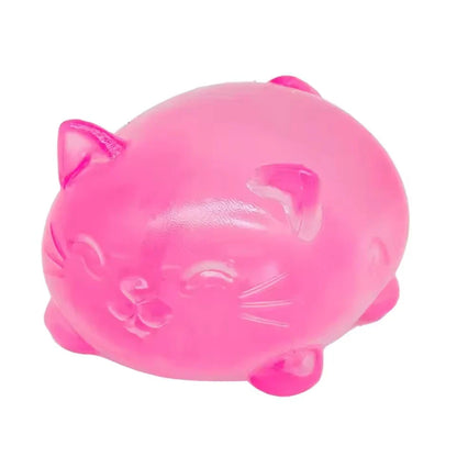 Cute Cat Shape NeeDoh Squishy Stress Toy – Non-Toxic Maltose Decompression Fidget Toy for Kids & Adults, Birthday Party Gift & Anxiety Relief Gadget