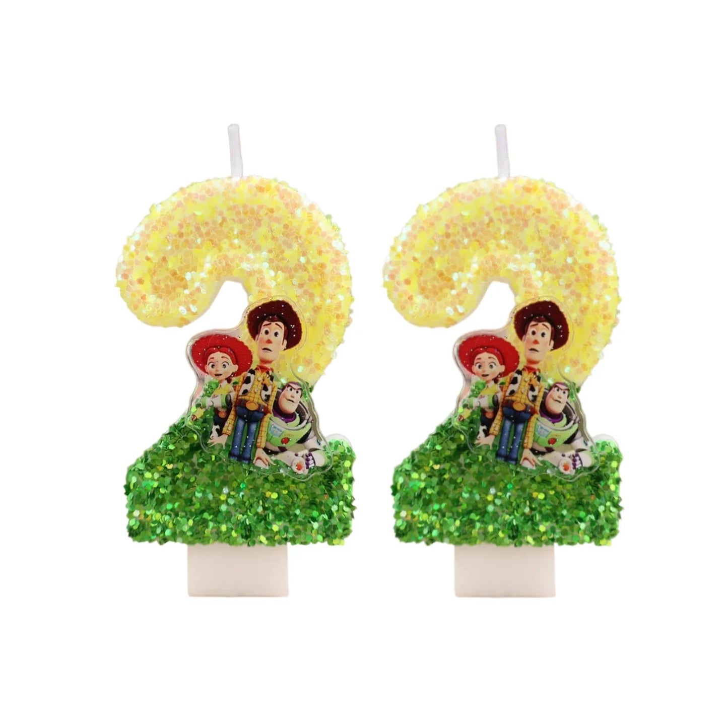 Toy Story Cartoon Number Candles 0-9 - Cute Kids Birthday Cake & Party Decoration Supplies