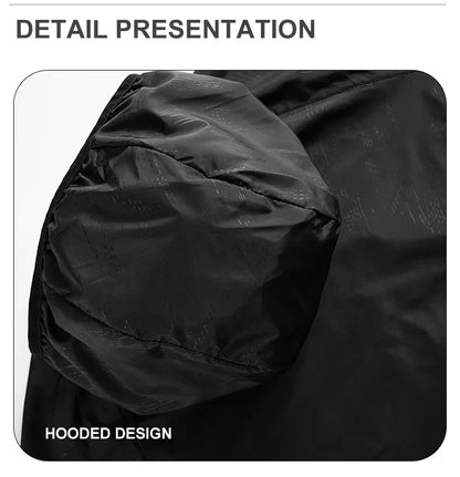 LNGXO Waterproof Hiking Jackets for Men & Women – Sun Protection Windbreaker, Camping, Climbing, and Outdoor Rain Coat, Unisex Portable Gear