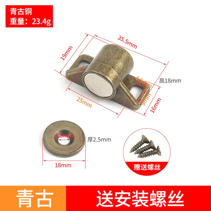 Strong Magnetic Cabinet Door Catch - Furniture Door Stopper with Super Powerful Neodymium Magnet - Magnet Latch for Secure Closure