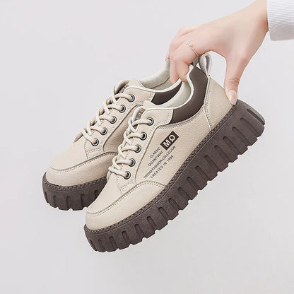 2025 Women’s Spring Casual Shoes – Campus Style Platform Sneakers, Designer Leather Footwear, Versatile Fashion Sneakers