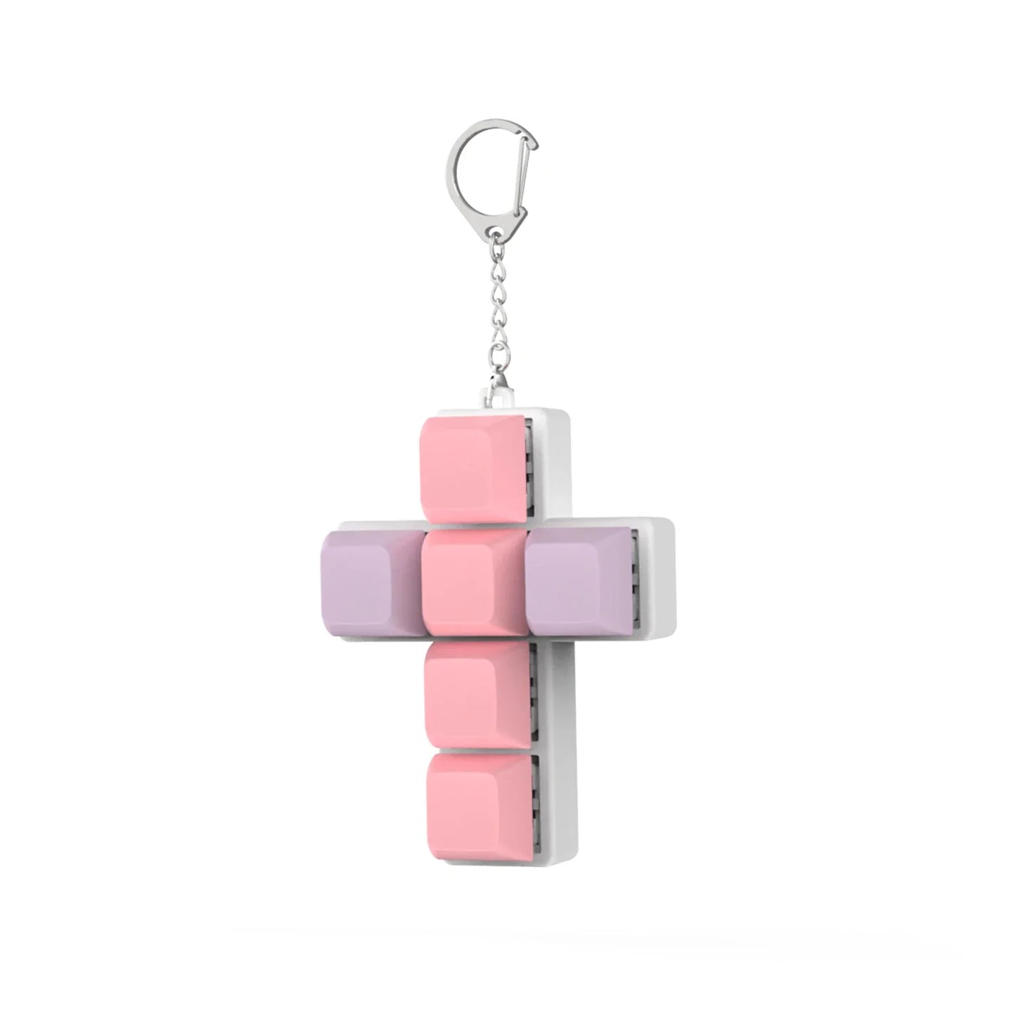 DIY Keyboard Key Toy - Stress Relief Fidget Button Keychain & Fidget Keycap Toy