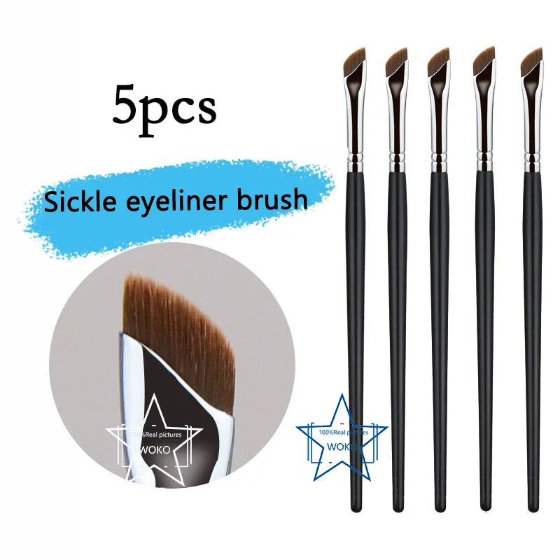 Upgrade Blade Eyeliner Brush | Ultra-Thin Fine Angle Flat Brush for Eyebrows & Under-Eye Makeup | Precise Detail White Brush