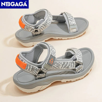 Women’s Casual Flat Sandals – Soft Sole Open-Toe Summer Beach Shoes, Breathable Comfort Walking Footwear for Outdoor Wear