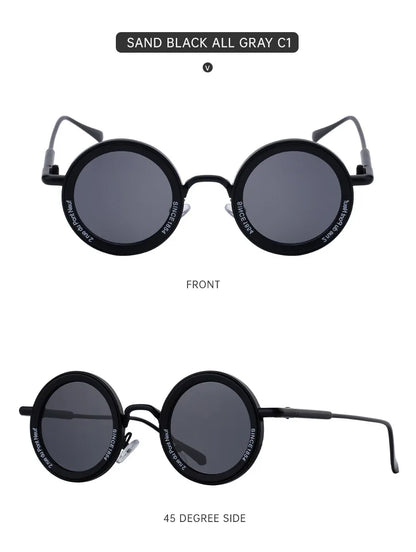 Round Steampunk Sunglasses — Vintage Punk Retro Fashion Glasses for Men & Women