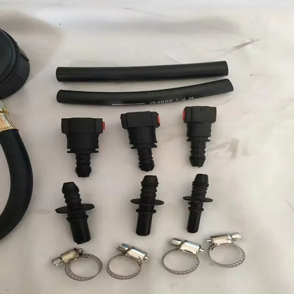 Car & Motorcycle Fuel Pressure Gauge Tester – 0-100 PSI Gasoline System Tool with Valve, 63mm/78.9mm/94.9mm