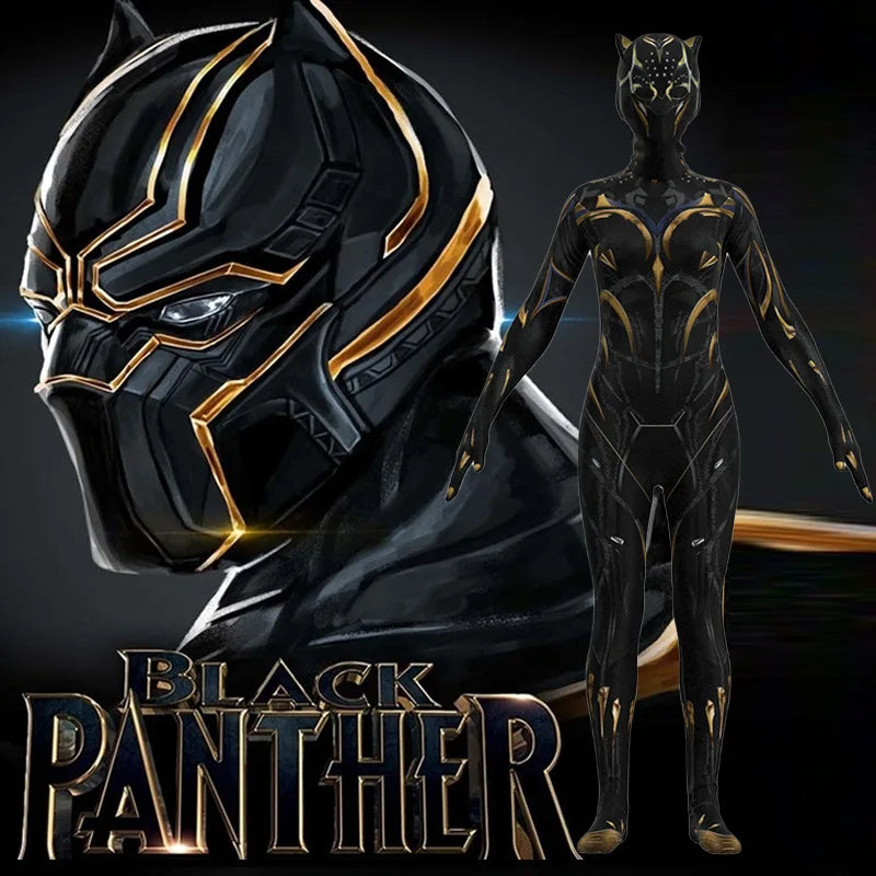 Black Panther 2 Wakanda Forever Shuri Cosplay Costume – Superhero Jumpsuit Bodysuit for Women, Men & Kids, Carnival Outfit