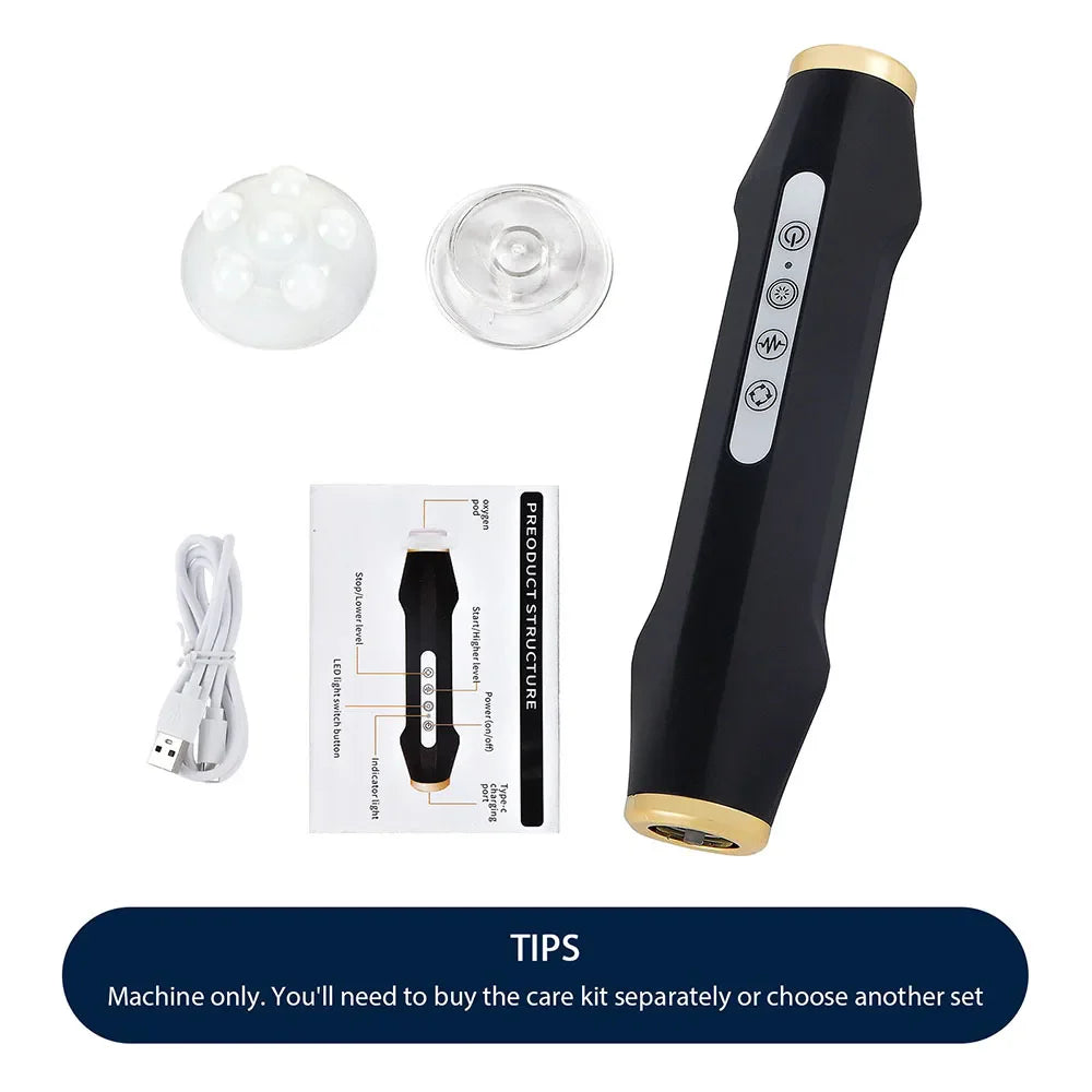Oxygen Bubble Pen - Portable CO2 Oxygen Facial Machine for Skin Care, Facial SPA & Beauty Treatment