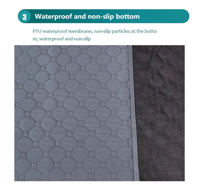 Reusable Dog Pee Pad Blanket – Absorbent Washable Puppy Training Mat & Pet Bed, Urine Protector for Car Seat, Pet Supplies