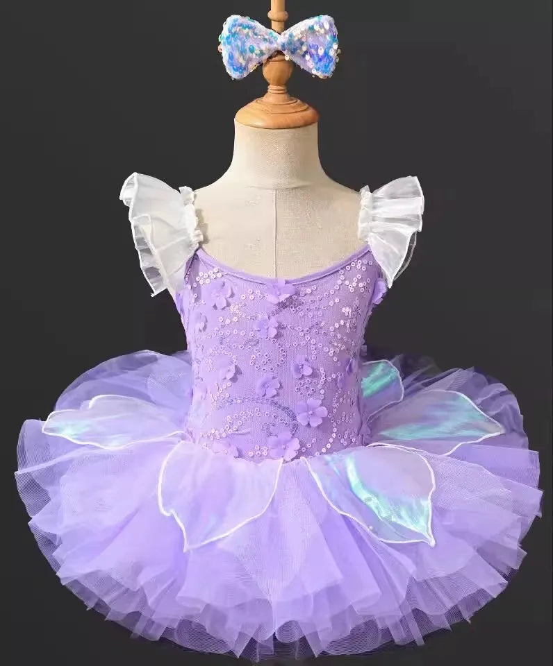 Girls Princess Ballet Tutu Dress - Elegant Stage Performance and Party Dance Costume