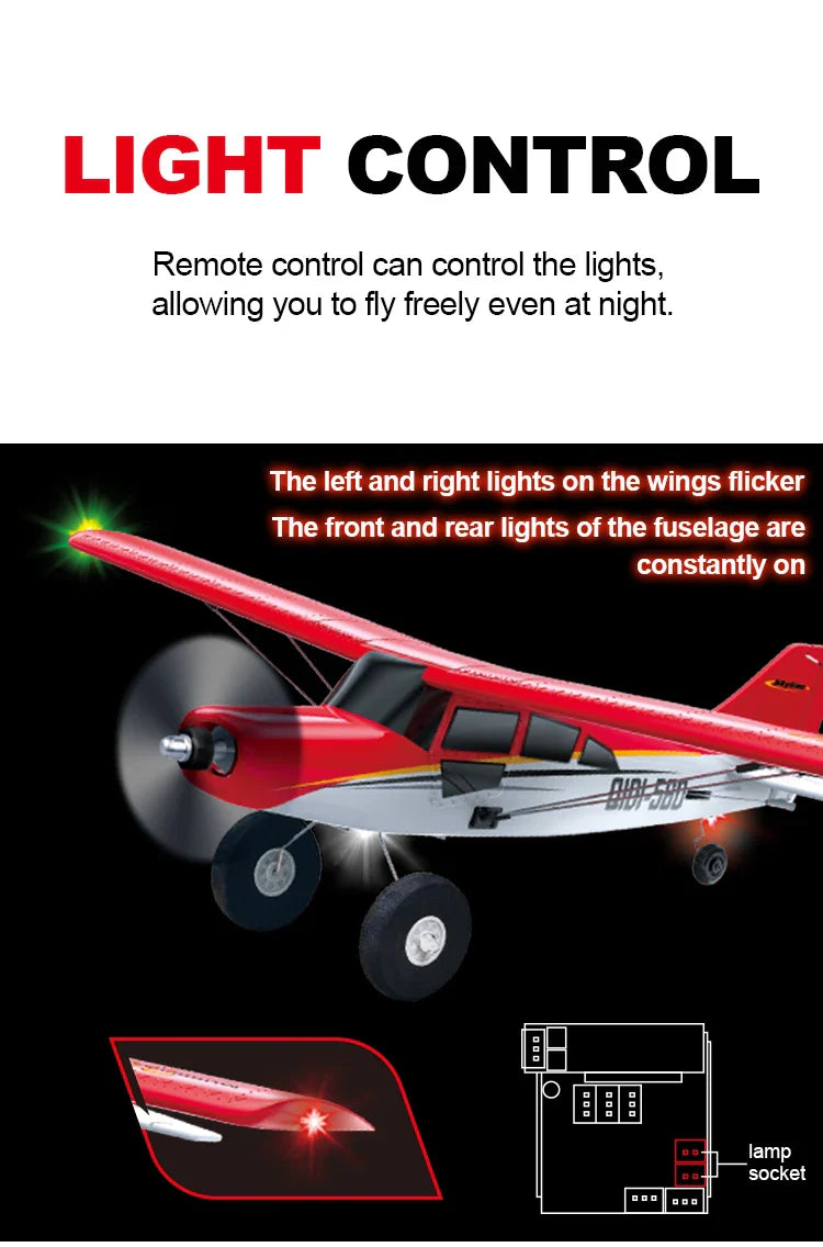 Qidi560 Moore M7 Off-Road RC Plane – 4CH Brushless Fixed-Wing Aircraft, EPP Foam, Remote Control Airplane Toy