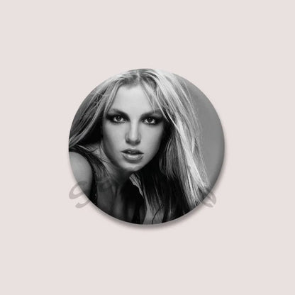 Britney Spears Music Brooch Pin – Pop Singer Badge Jewelry for Bags & Clothing, Fan Collection Accessories & Gift Item
