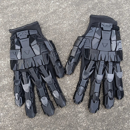 3D Printed Gothic Mechanical Gloves - Handmade Punk Techwear Cosplay Hand Armor