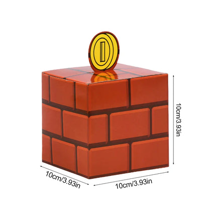 6PCS Question Block Gift Boxes – Kids Video Game Party Favors, Candy Treat Boxes & Decorations 10cm