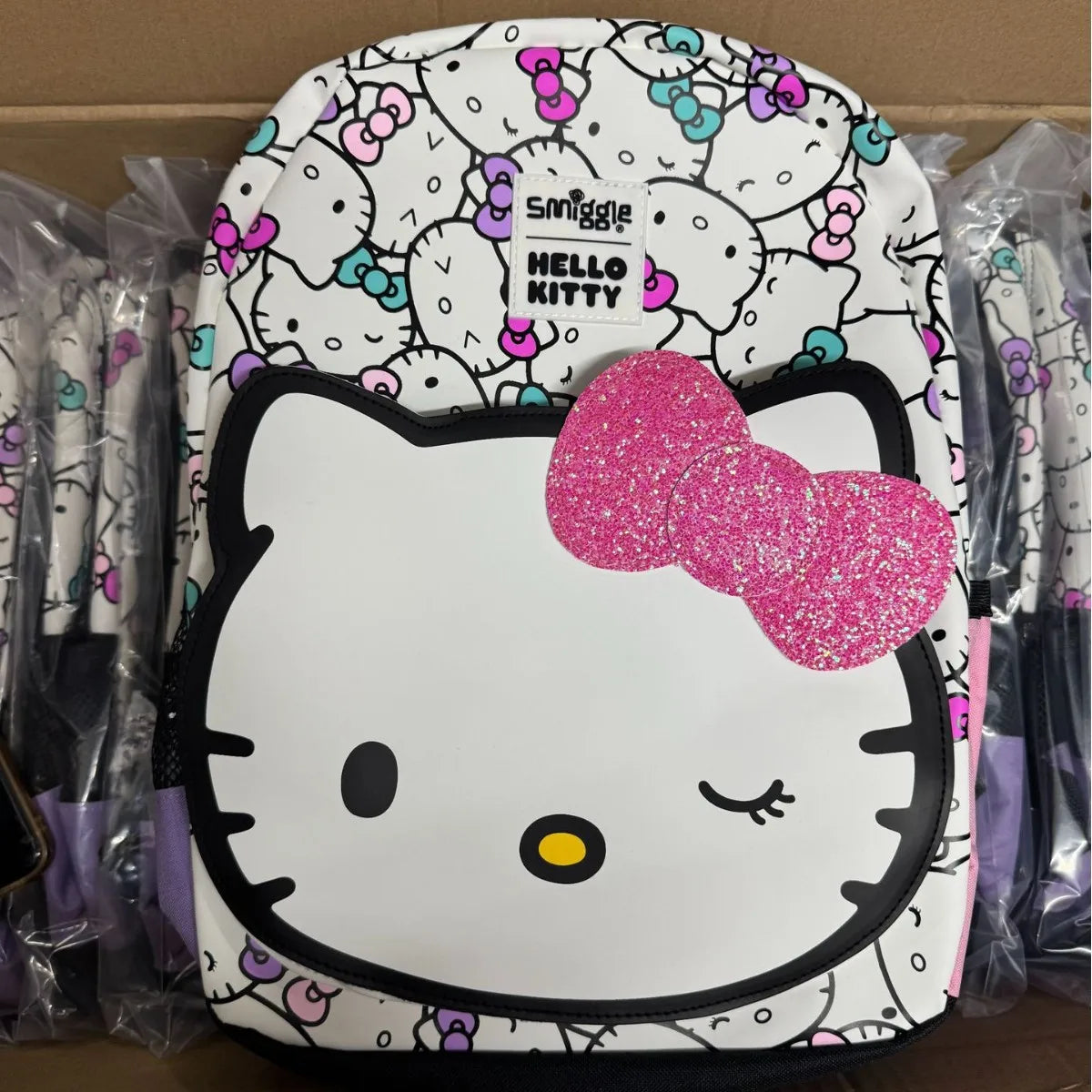 Sanrio Hello Kitty Elementary School Backpack — Ultra-Lightweight Kids Backpack with Pen Box and Lunch Bag, Reduce Burden, Perfect Gift for Girls
