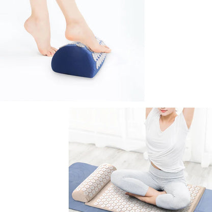 Yoga Massage Pads – Large Touchpoints for Neck, Back & Foot Relief, Household Massage Pillows in Purple