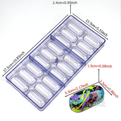 3D Polycarbonate Chocolate Mold - Sphere Diamond Chocolate Bomb & Bonbon Baking Mold for Professional Candy Making