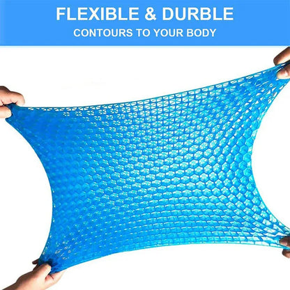 Gel Seat Cushion – Double Thick Egg Gel Pad for Pressure Relief, Breathable Soft Cushion for Car & Office Chair